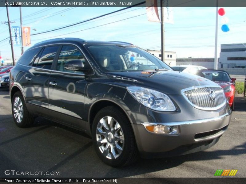 Cyber Gray Metallic / Titanium/Dark Titanium 2011 Buick Enclave CXL