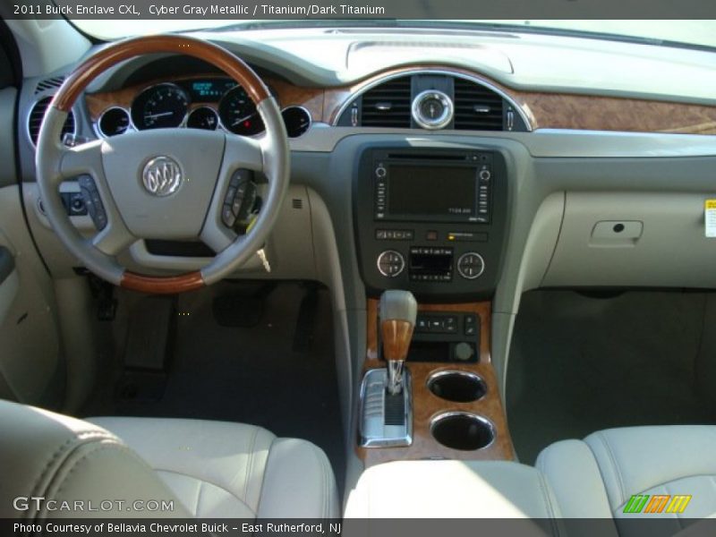 Cyber Gray Metallic / Titanium/Dark Titanium 2011 Buick Enclave CXL