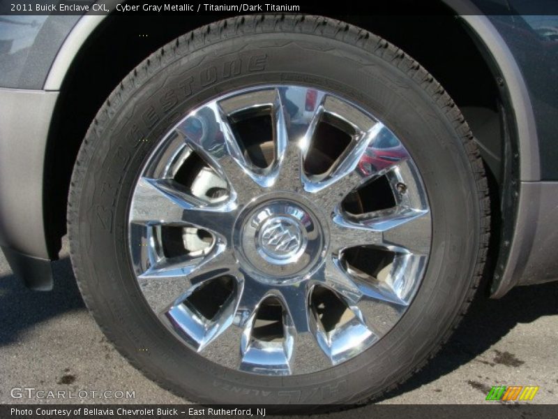 Cyber Gray Metallic / Titanium/Dark Titanium 2011 Buick Enclave CXL