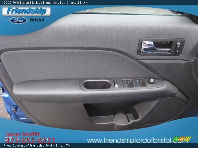 Blue Flame Metallic / Charcoal Black 2012 Ford Fusion SE