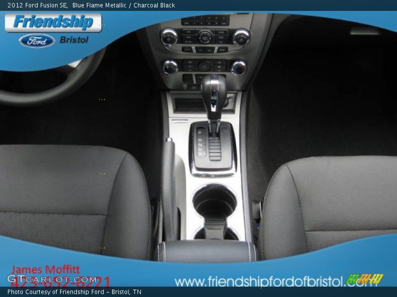 Blue Flame Metallic / Charcoal Black 2012 Ford Fusion SE