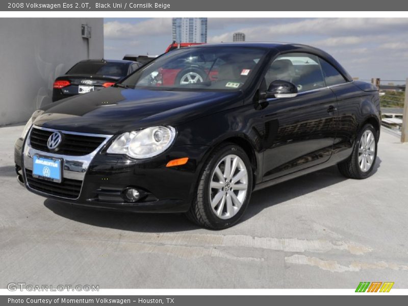 Black Uni / Cornsilk Beige 2008 Volkswagen Eos 2.0T