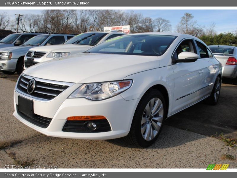 Candy White / Black 2009 Volkswagen CC Sport