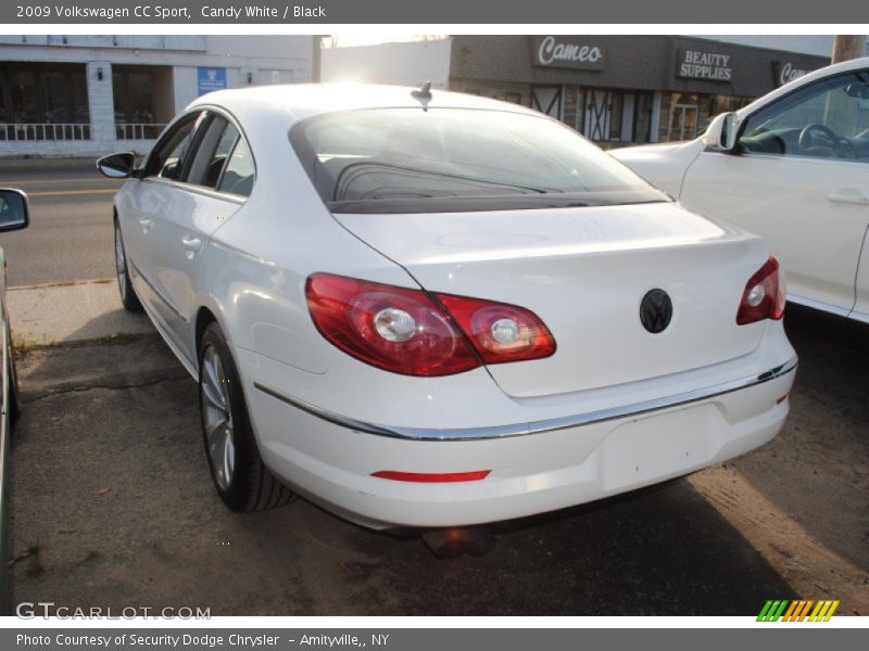 Candy White / Black 2009 Volkswagen CC Sport