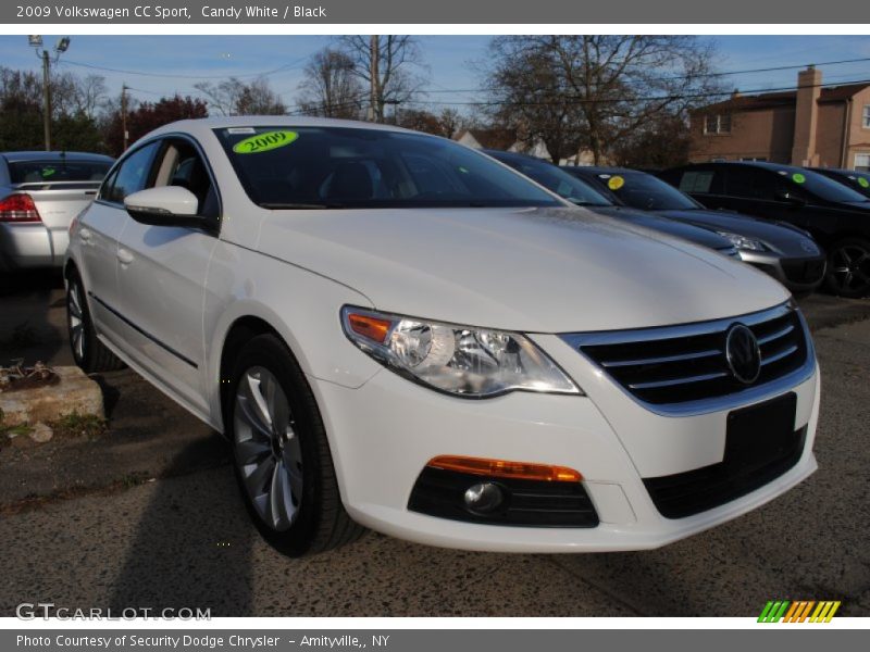 Candy White / Black 2009 Volkswagen CC Sport