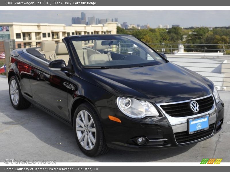 Black Uni / Cornsilk Beige 2008 Volkswagen Eos 2.0T