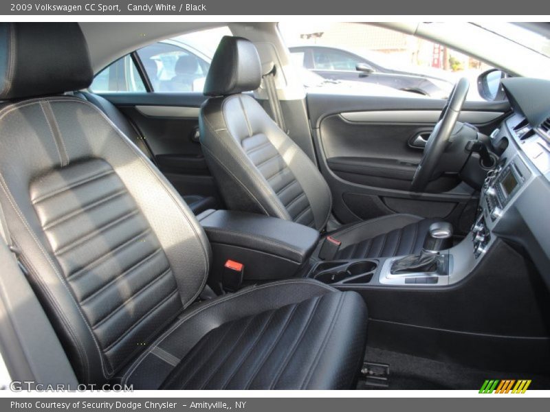 Candy White / Black 2009 Volkswagen CC Sport