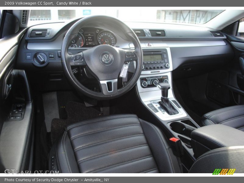Candy White / Black 2009 Volkswagen CC Sport