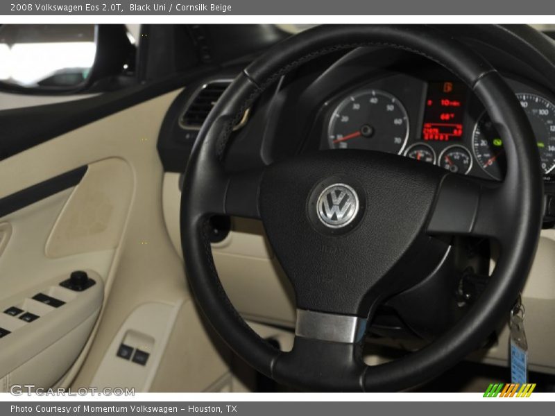 Black Uni / Cornsilk Beige 2008 Volkswagen Eos 2.0T