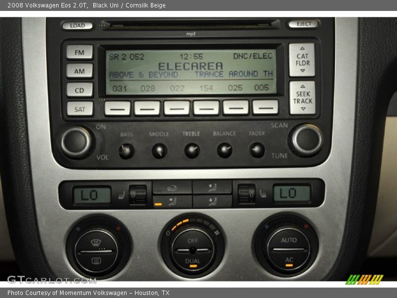 Black Uni / Cornsilk Beige 2008 Volkswagen Eos 2.0T
