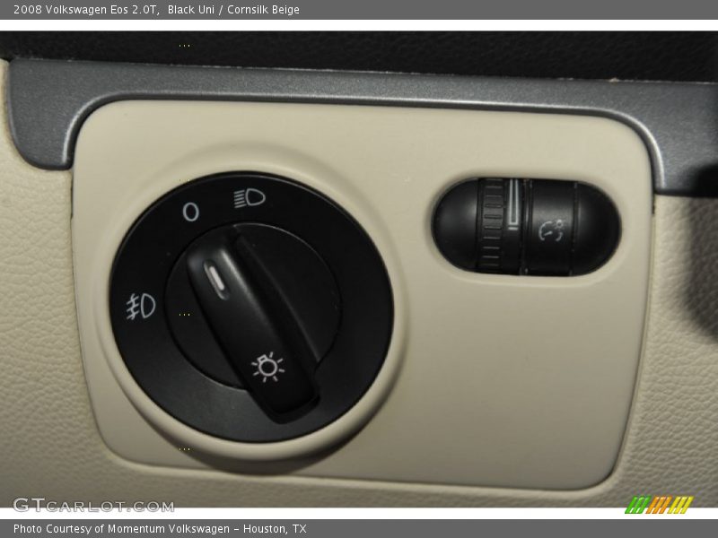 Black Uni / Cornsilk Beige 2008 Volkswagen Eos 2.0T
