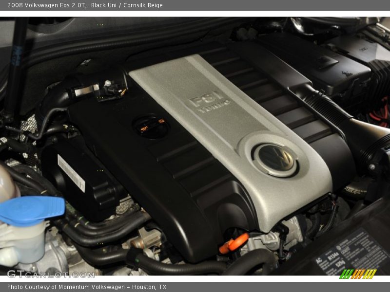 Black Uni / Cornsilk Beige 2008 Volkswagen Eos 2.0T