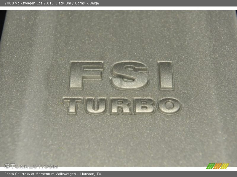 Black Uni / Cornsilk Beige 2008 Volkswagen Eos 2.0T