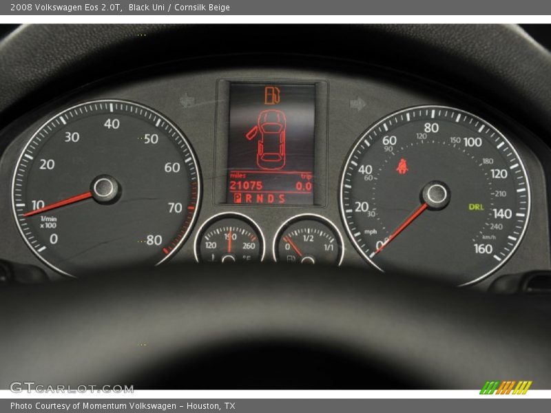 Black Uni / Cornsilk Beige 2008 Volkswagen Eos 2.0T