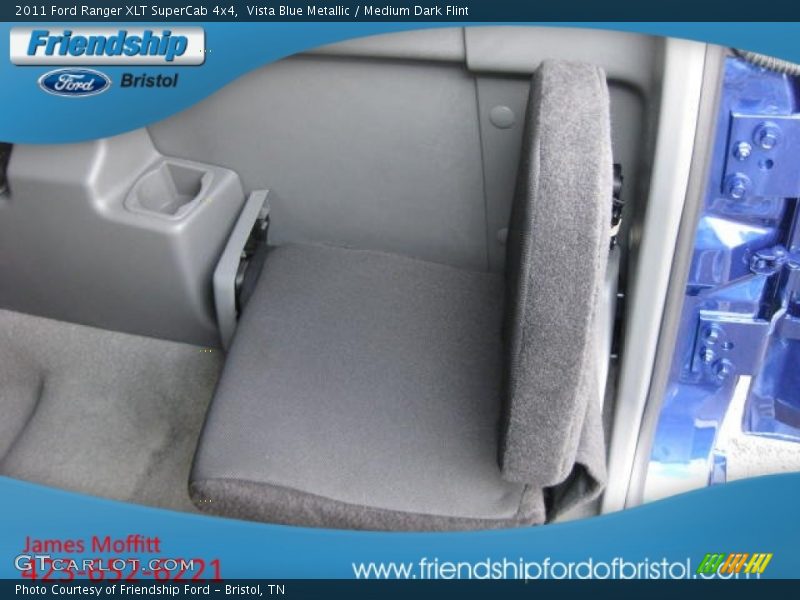 Vista Blue Metallic / Medium Dark Flint 2011 Ford Ranger XLT SuperCab 4x4
