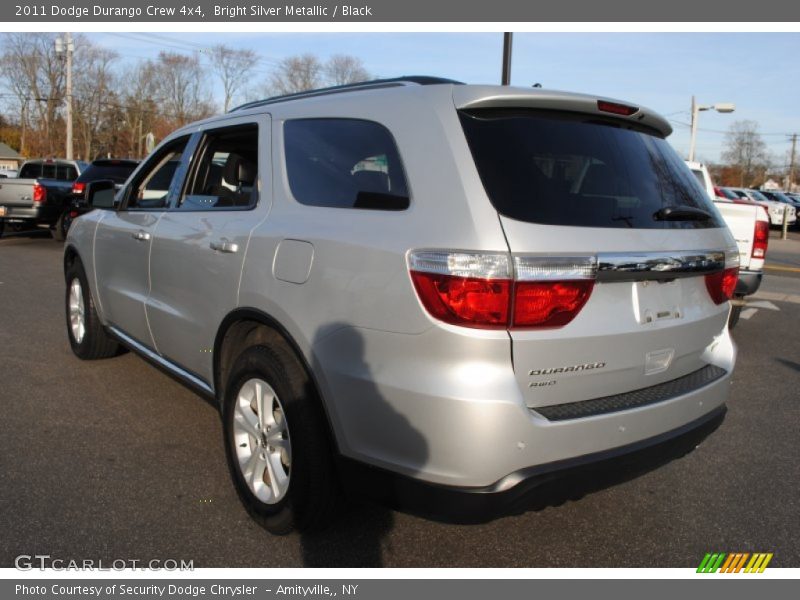Bright Silver Metallic / Black 2011 Dodge Durango Crew 4x4
