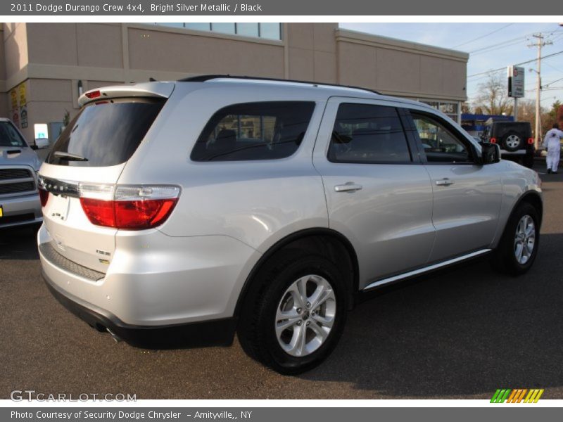 Bright Silver Metallic / Black 2011 Dodge Durango Crew 4x4