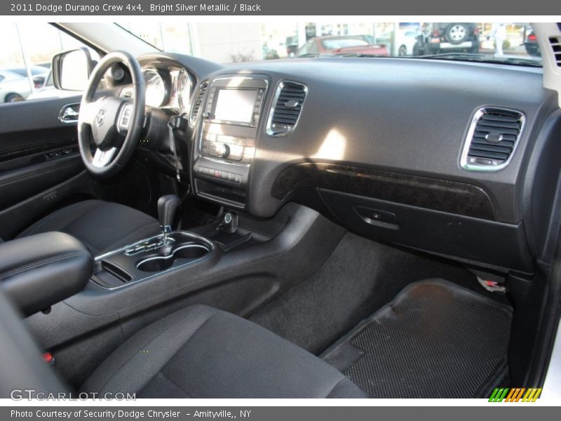 Bright Silver Metallic / Black 2011 Dodge Durango Crew 4x4