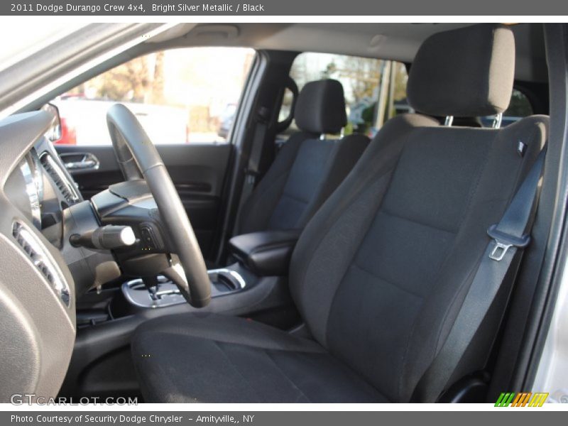 Bright Silver Metallic / Black 2011 Dodge Durango Crew 4x4