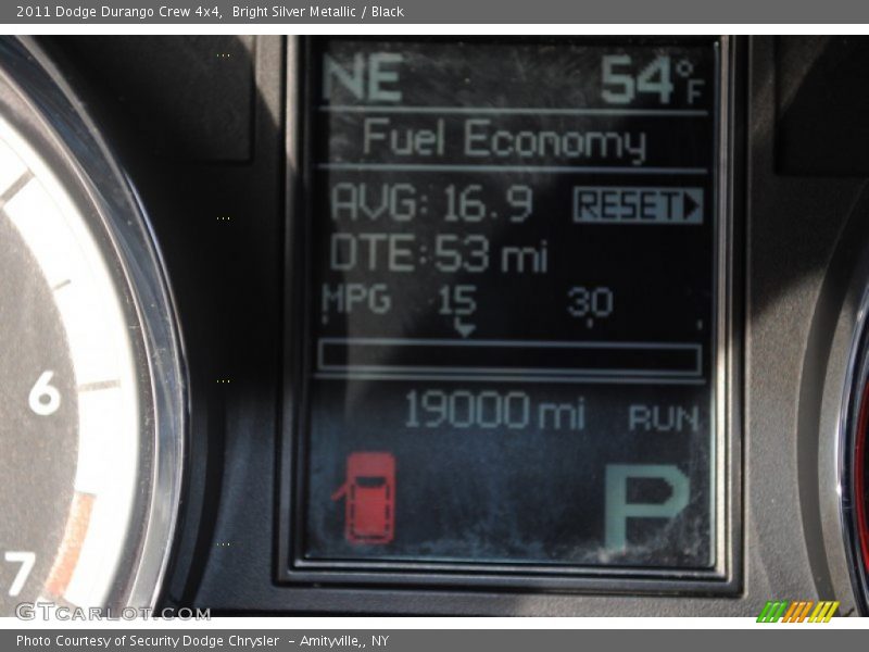 Bright Silver Metallic / Black 2011 Dodge Durango Crew 4x4