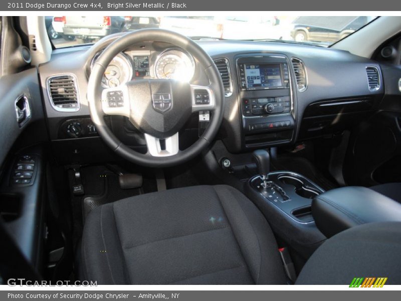 Bright Silver Metallic / Black 2011 Dodge Durango Crew 4x4
