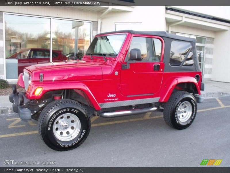 Flame Red / Dark Slate Gray 2005 Jeep Wrangler X 4x4