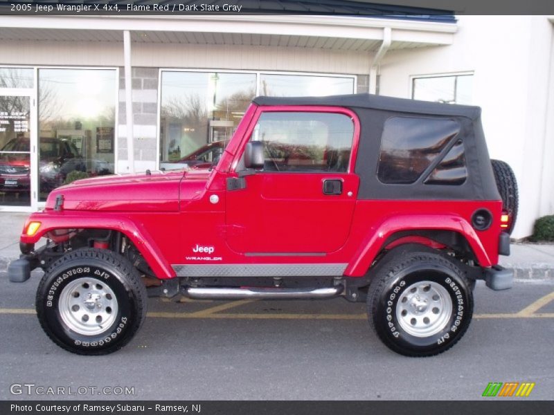 Flame Red / Dark Slate Gray 2005 Jeep Wrangler X 4x4