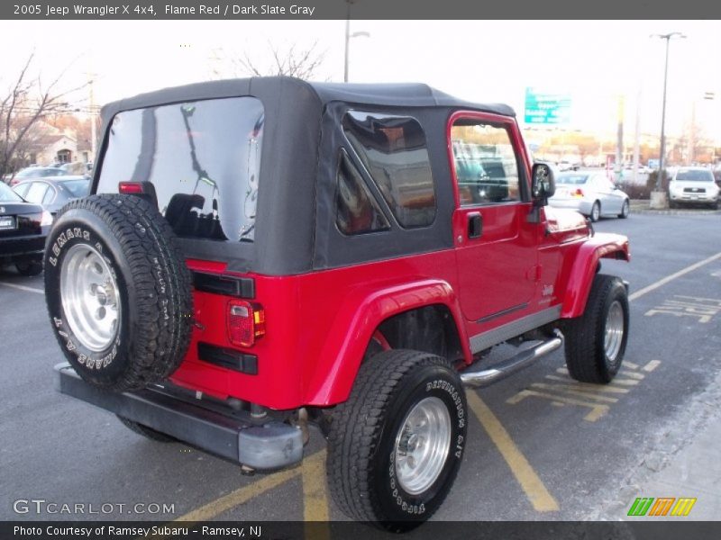 Flame Red / Dark Slate Gray 2005 Jeep Wrangler X 4x4
