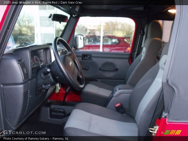 Flame Red / Dark Slate Gray 2005 Jeep Wrangler X 4x4