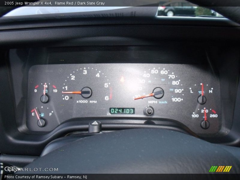 Flame Red / Dark Slate Gray 2005 Jeep Wrangler X 4x4