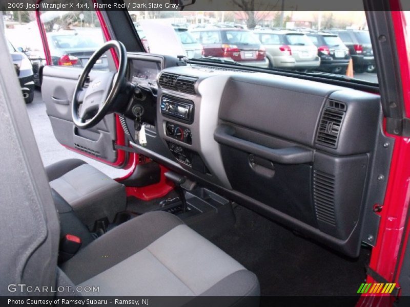 Flame Red / Dark Slate Gray 2005 Jeep Wrangler X 4x4