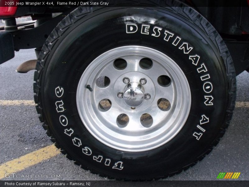 Flame Red / Dark Slate Gray 2005 Jeep Wrangler X 4x4