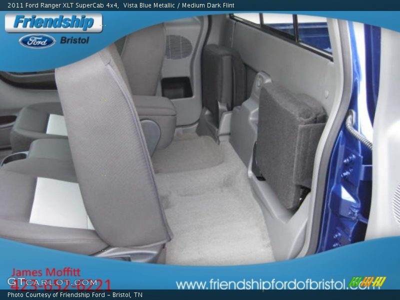 Vista Blue Metallic / Medium Dark Flint 2011 Ford Ranger XLT SuperCab 4x4
