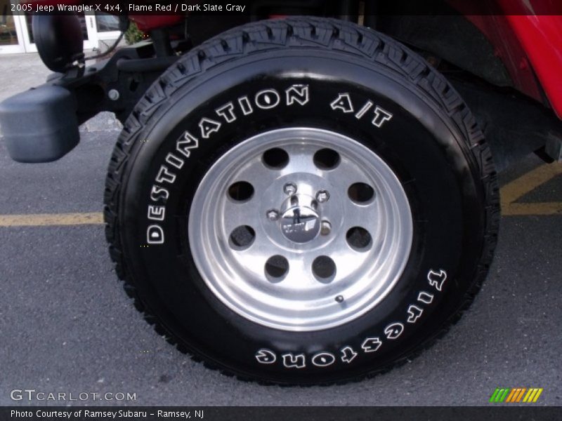 Flame Red / Dark Slate Gray 2005 Jeep Wrangler X 4x4