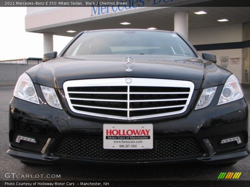 Black / Chestnut Brown 2011 Mercedes-Benz E 350 4Matic Sedan