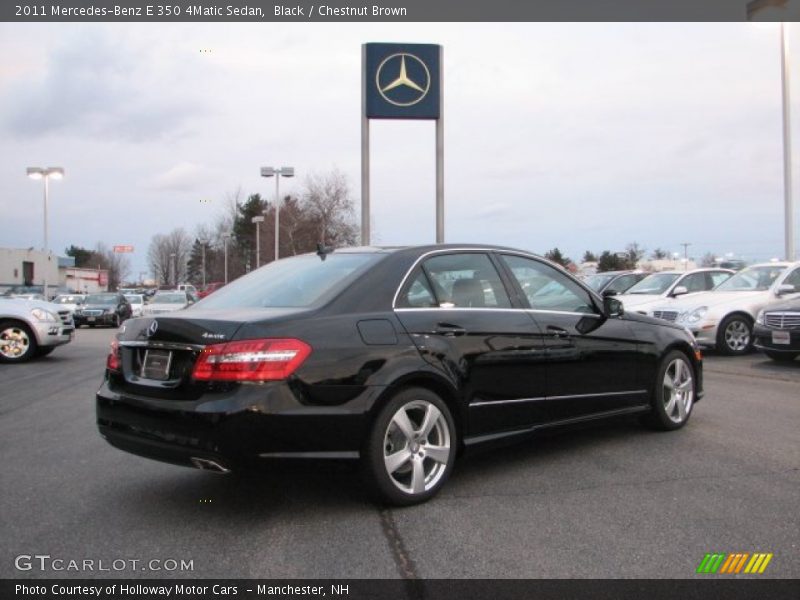 Black / Chestnut Brown 2011 Mercedes-Benz E 350 4Matic Sedan