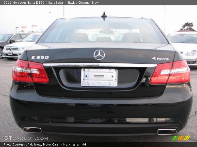 Black / Chestnut Brown 2011 Mercedes-Benz E 350 4Matic Sedan