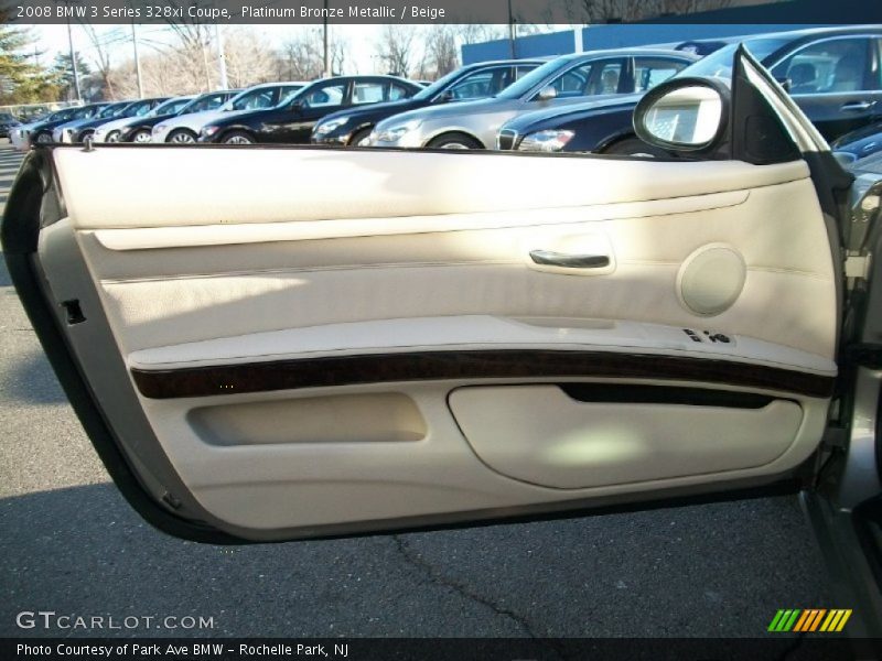 Platinum Bronze Metallic / Beige 2008 BMW 3 Series 328xi Coupe