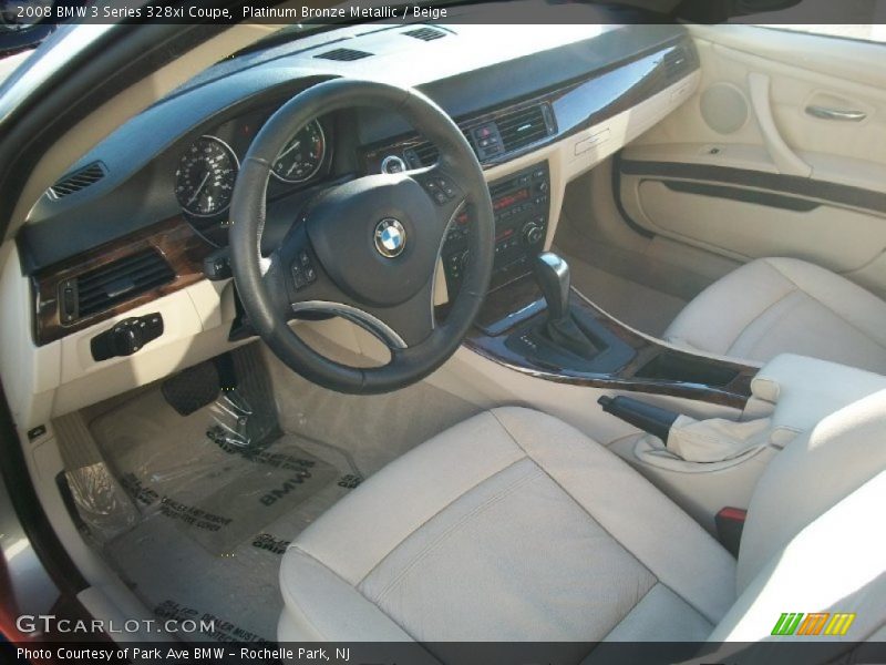 Platinum Bronze Metallic / Beige 2008 BMW 3 Series 328xi Coupe