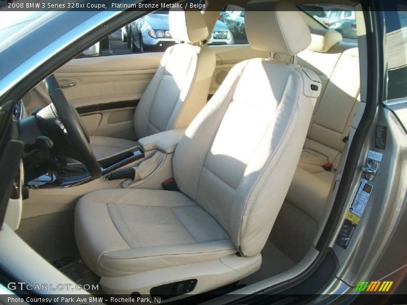 Platinum Bronze Metallic / Beige 2008 BMW 3 Series 328xi Coupe
