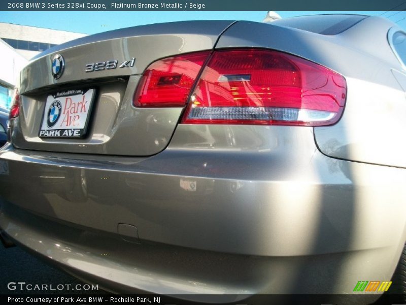 Platinum Bronze Metallic / Beige 2008 BMW 3 Series 328xi Coupe