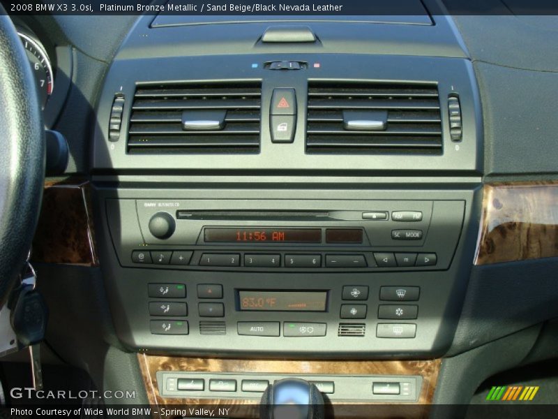 Platinum Bronze Metallic / Sand Beige/Black Nevada Leather 2008 BMW X3 3.0si