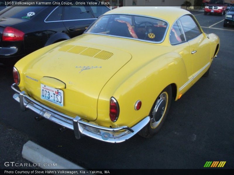 Oriole Yellow / Black 1968 Volkswagen Karmann Ghia Coupe