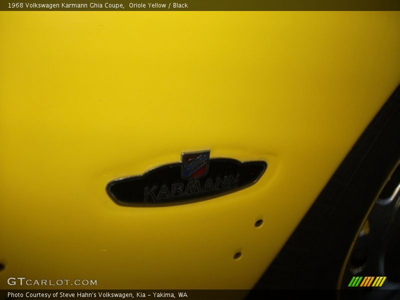 Oriole Yellow / Black 1968 Volkswagen Karmann Ghia Coupe