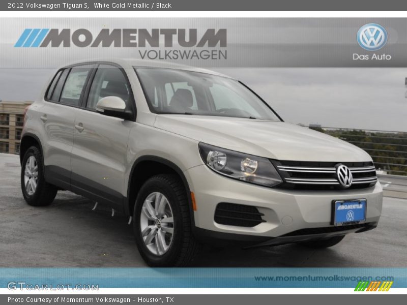 White Gold Metallic / Black 2012 Volkswagen Tiguan S