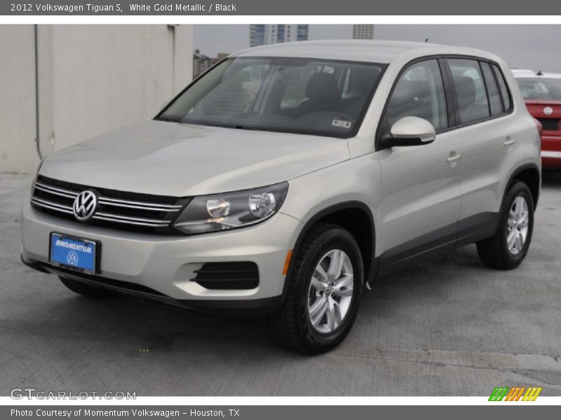 White Gold Metallic / Black 2012 Volkswagen Tiguan S