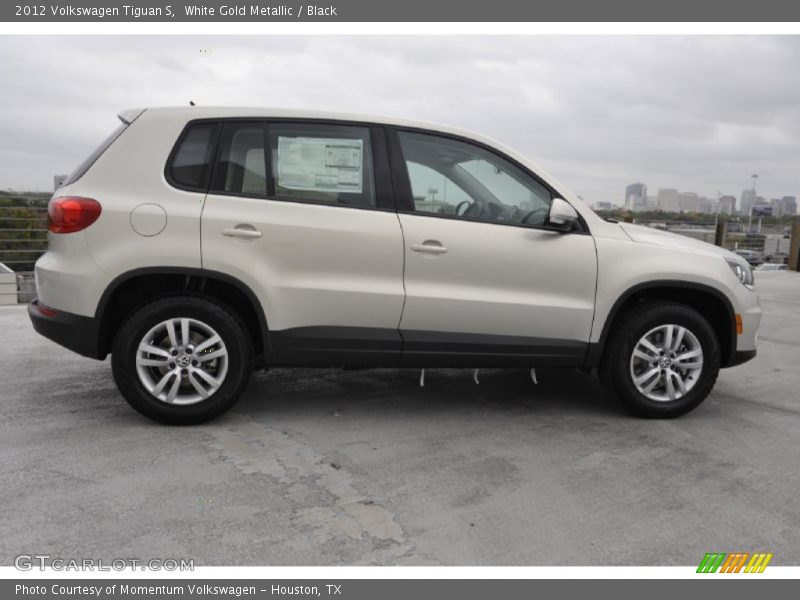 White Gold Metallic / Black 2012 Volkswagen Tiguan S