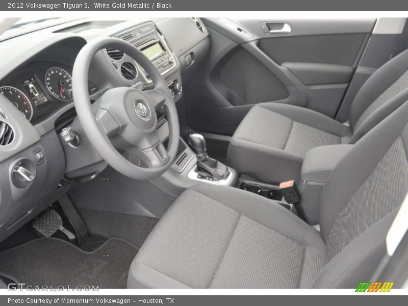 White Gold Metallic / Black 2012 Volkswagen Tiguan S