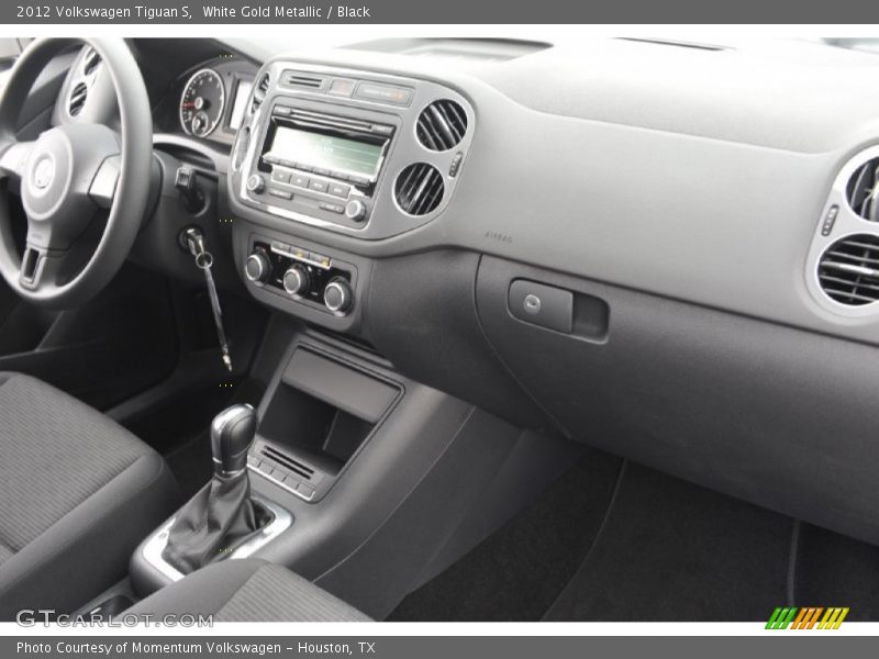 White Gold Metallic / Black 2012 Volkswagen Tiguan S
