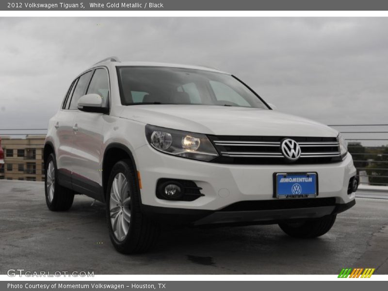White Gold Metallic / Black 2012 Volkswagen Tiguan S